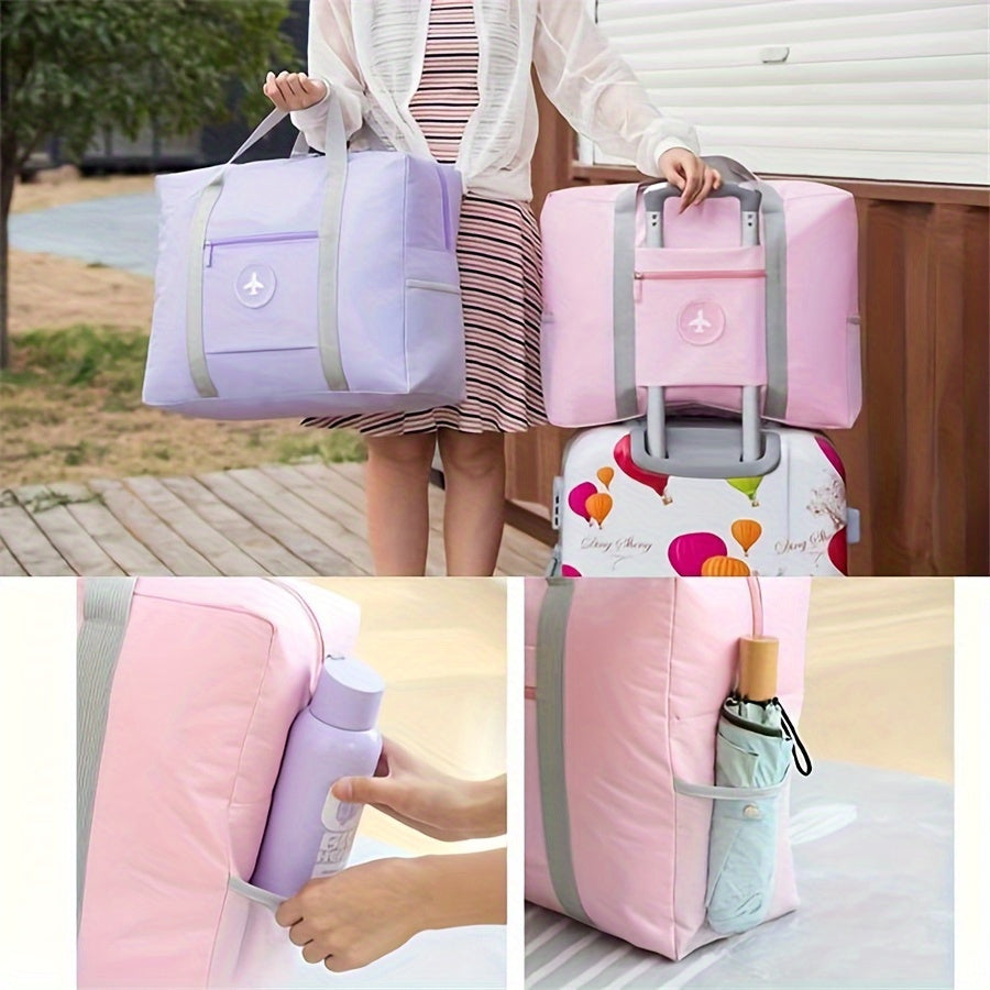 Large Capacity Travel Storage Bag for Clothes Foldable Portable Polyester