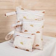 Три штуки сумок Rainbow Sun Print Wet Dry Bags, водонепроницаемая сумка для подгузников и портативная сумка для хранения