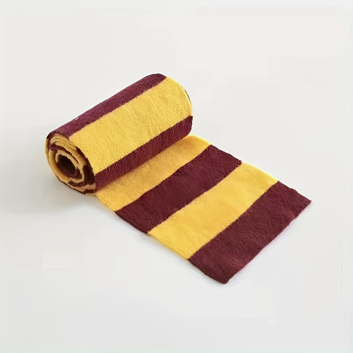 Striped Knit Scarf for Women Winter Warm Elastic Neck Coldproof Decorative Cosplay