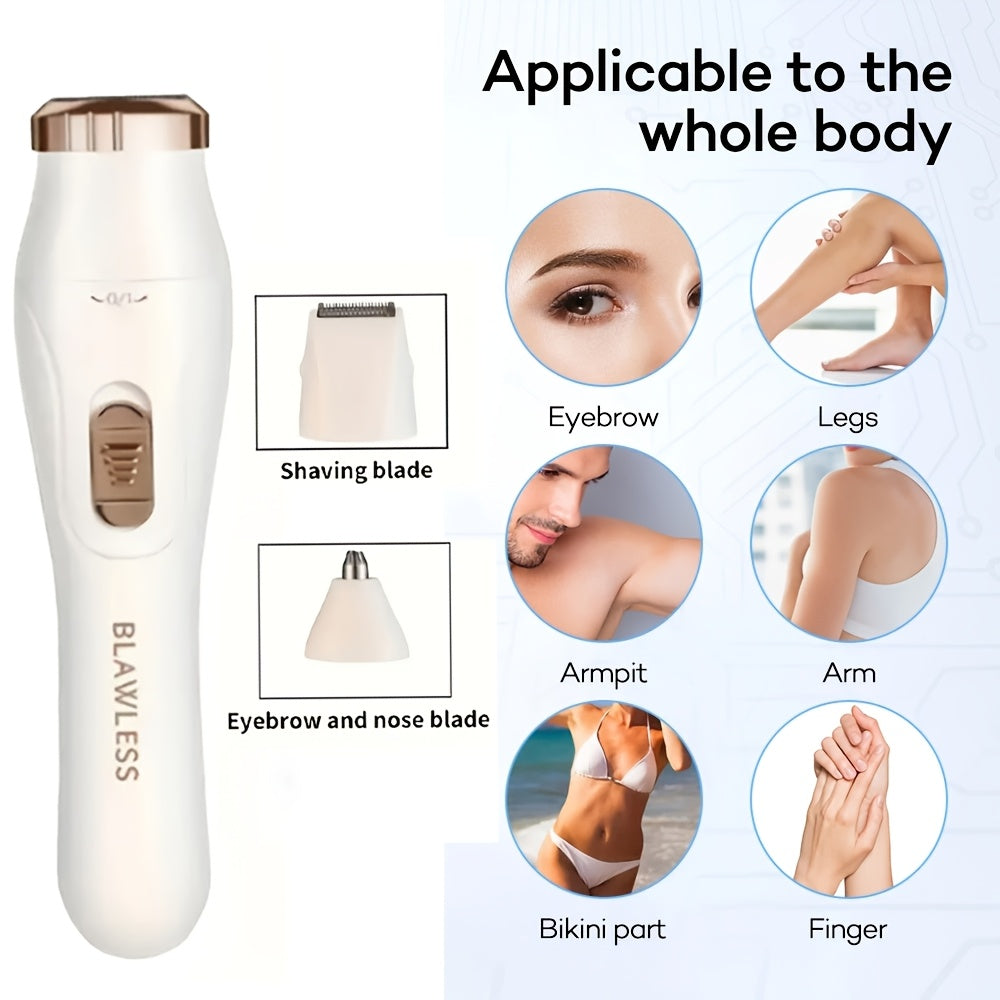 Портативный 3-в-1 электробритва для лица, носа, бровей, бороды, рук, ног, подмышек, бикини