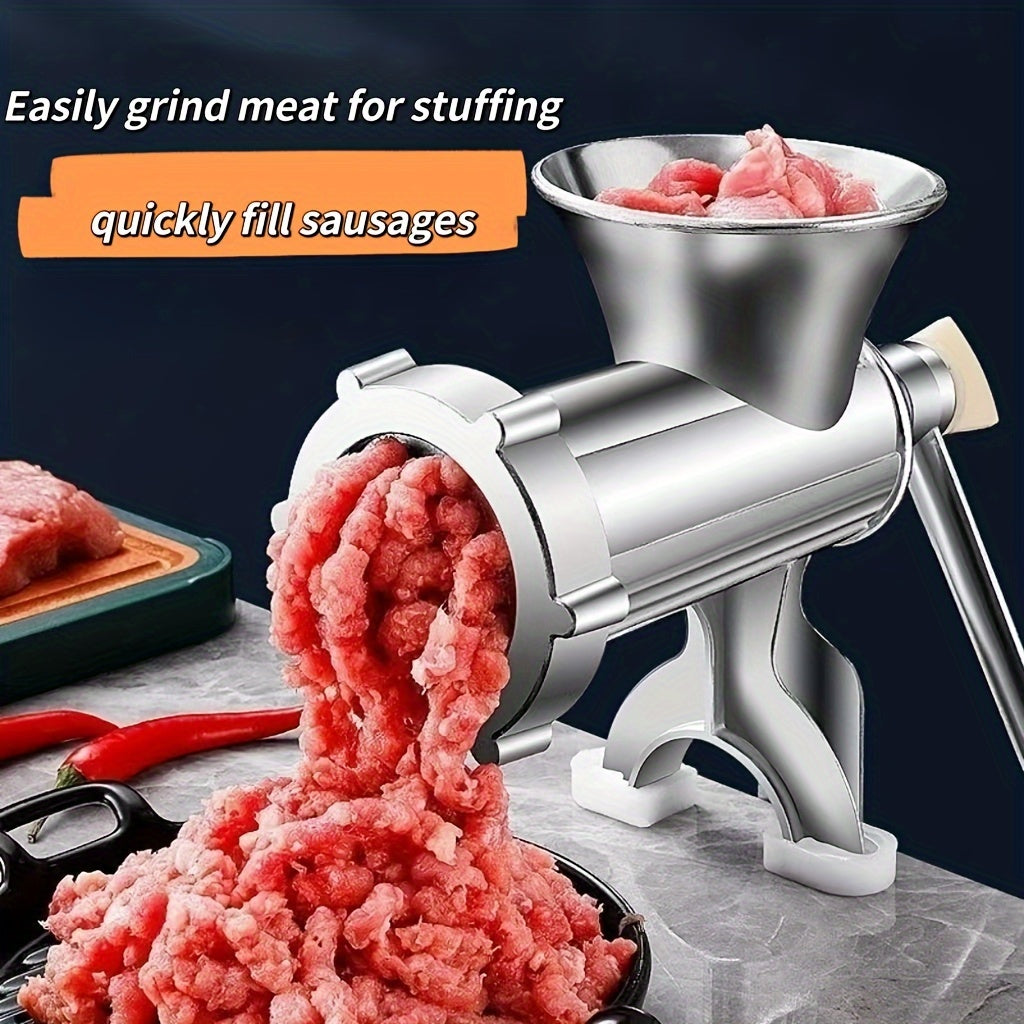 1-10L sig'imli alyuminiy go'sht maydalagich, qo'lda kolbasa to'ldiruvchi mashina, qo'l quvvatida kolbasa tayyorlovchi, uyda tayyorlangan kolbasa uchun mustahkam go'sht maydalagich, kolbasa qoplama asbobi bilan birga, elektr energiyasi talab qilinmaydi.