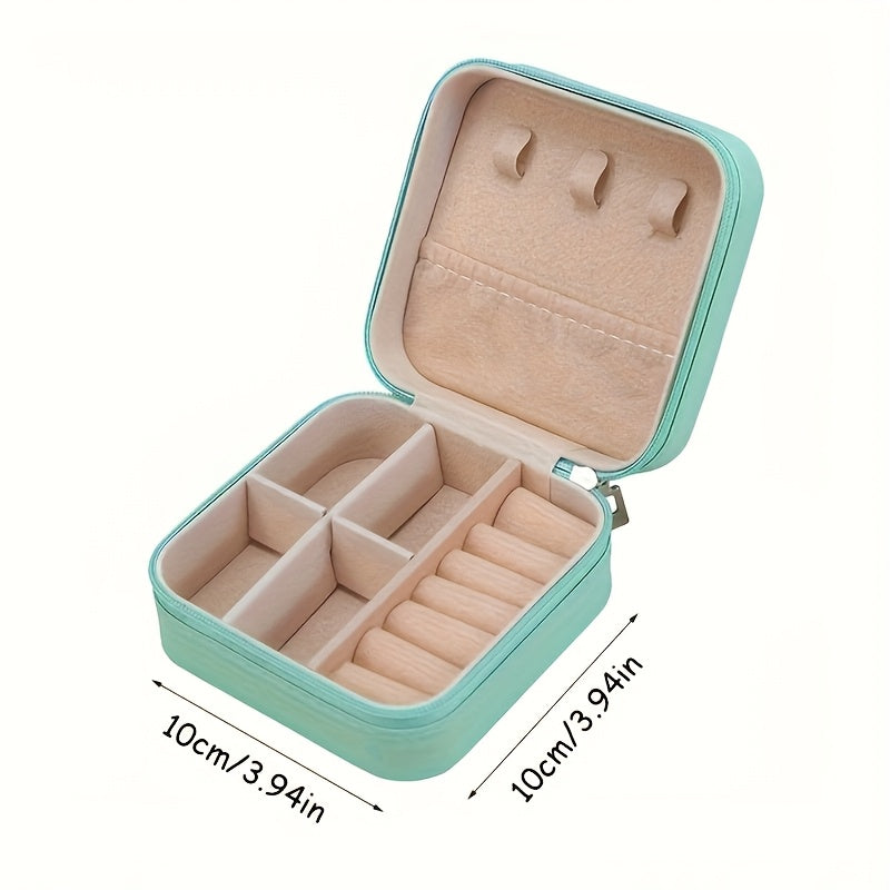 Mini Portable Jewelry Storage Box for Travel and Organization