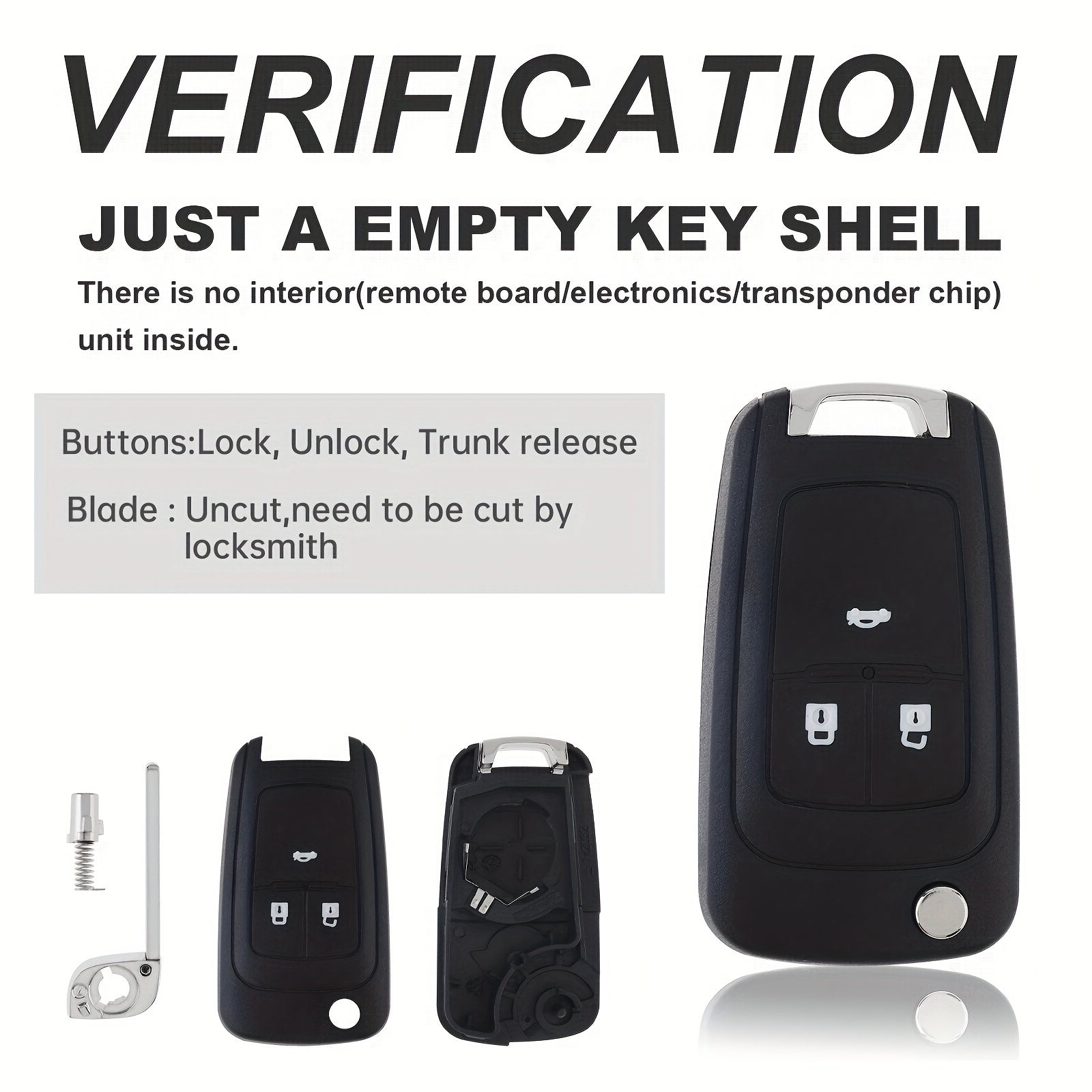 Premium Car Key Fob Case Shell 2/3 Buttons for Opel Vauxhall Astra Corsa