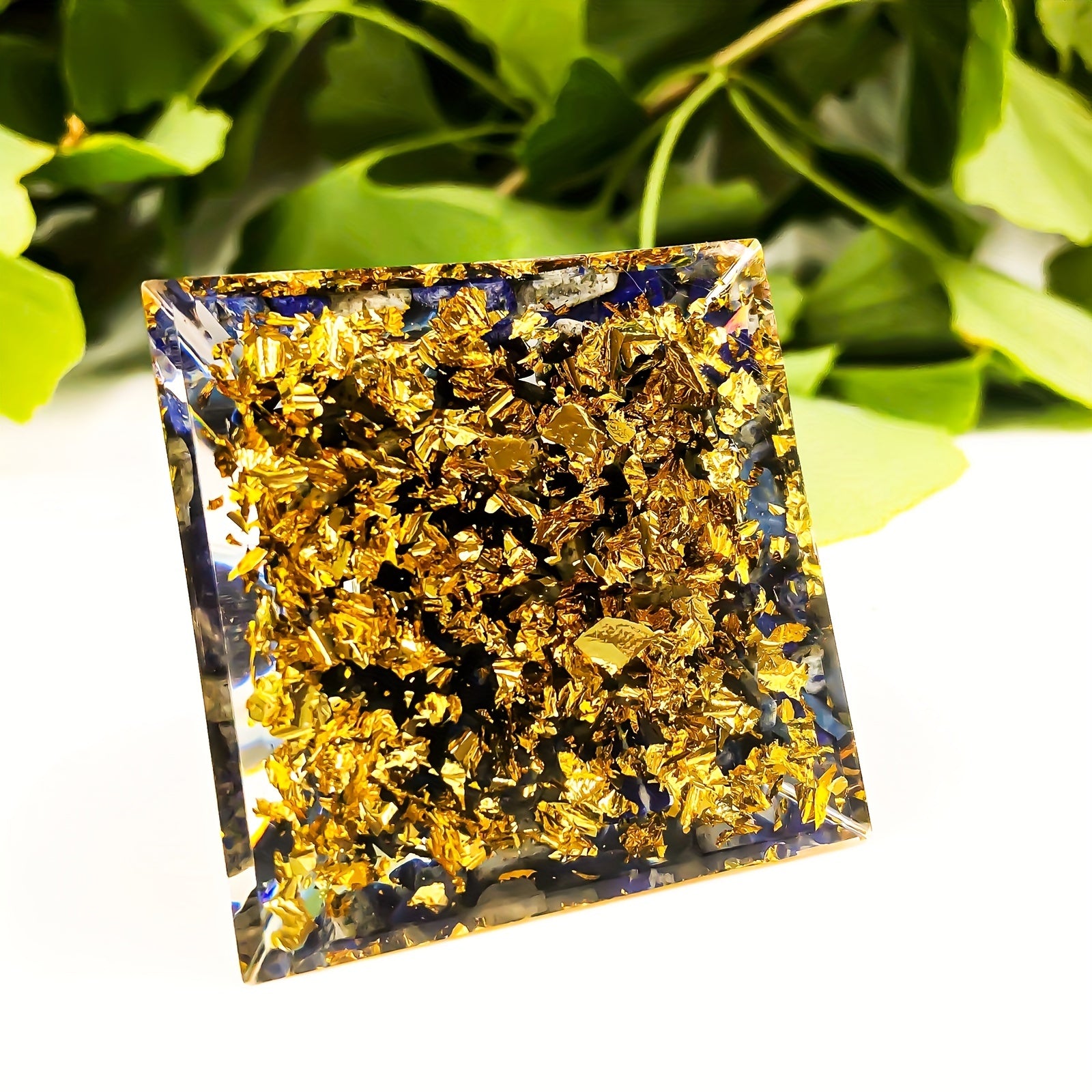 Amethyst Crystal Pyramid for Positive Energy Stress Relief Meditation Healing Wealth Attraction