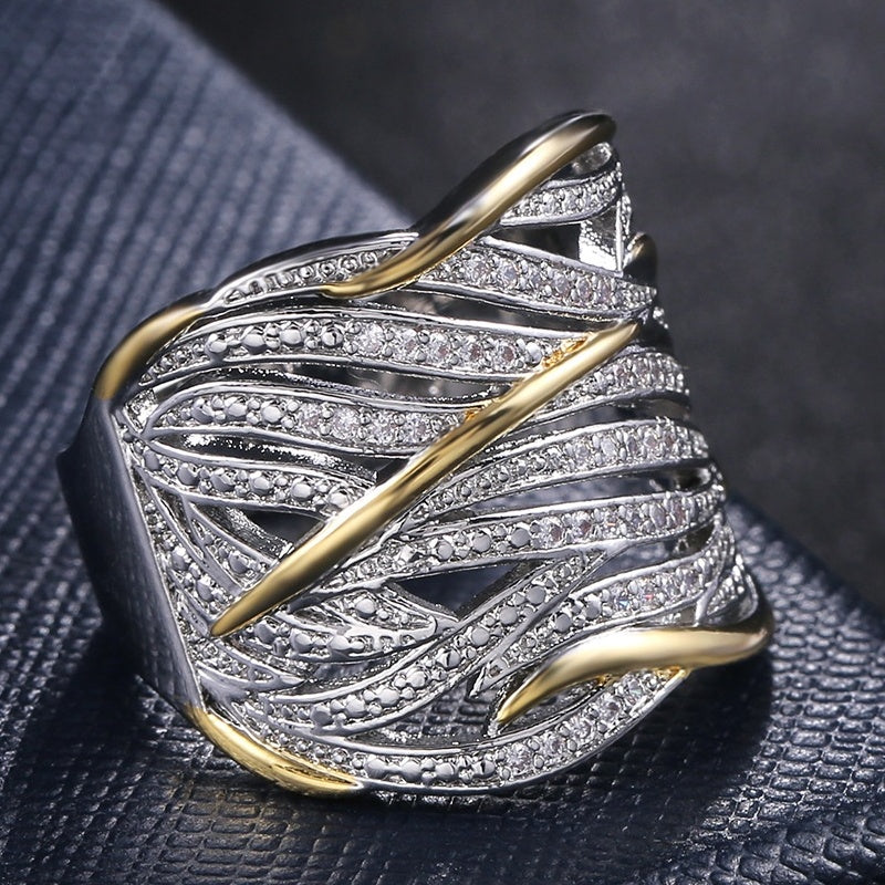 Silver Plated Zirconia Promise Ring for Women Engagement Wedding Gift