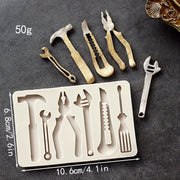 Steam Punk Chocolate Mold 3D Hammer Pliers Faucet DIY Cake Decorating Kitchen Accessory