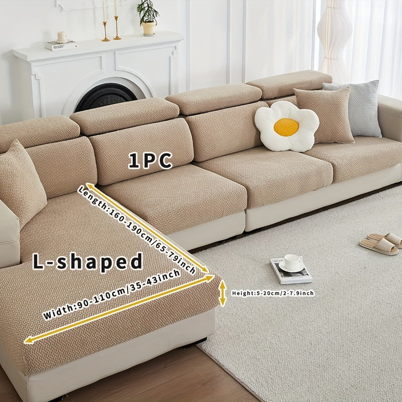 Чехол на диван для украшения гостиной, водонепроницаемый растягивающийся чехол на диван 70x70 дюймов