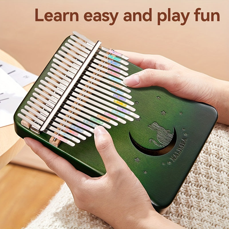 21-Tone Thumb Piano Kalimba for Beginners Girls Mixed Color Musical Instrument Gift