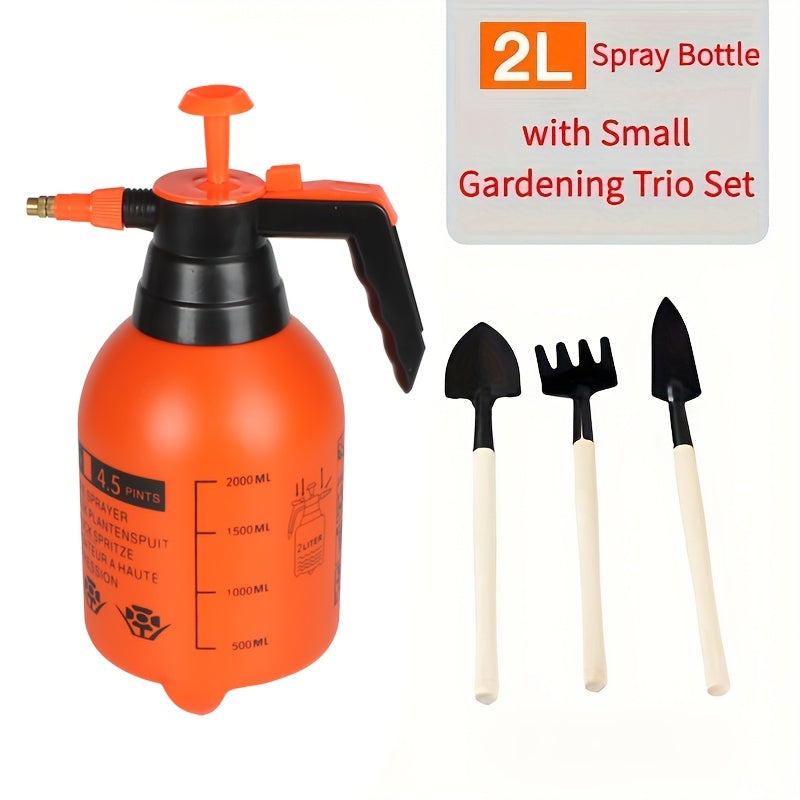 2/3L High-Pressure Garden Sprayer with Adjustable Nozzle for Lawn and Home Cleaning