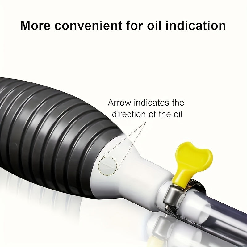 Manual Fuel Transfer Pump with 3.05m PVC Hose for Gasoline Diesel Water