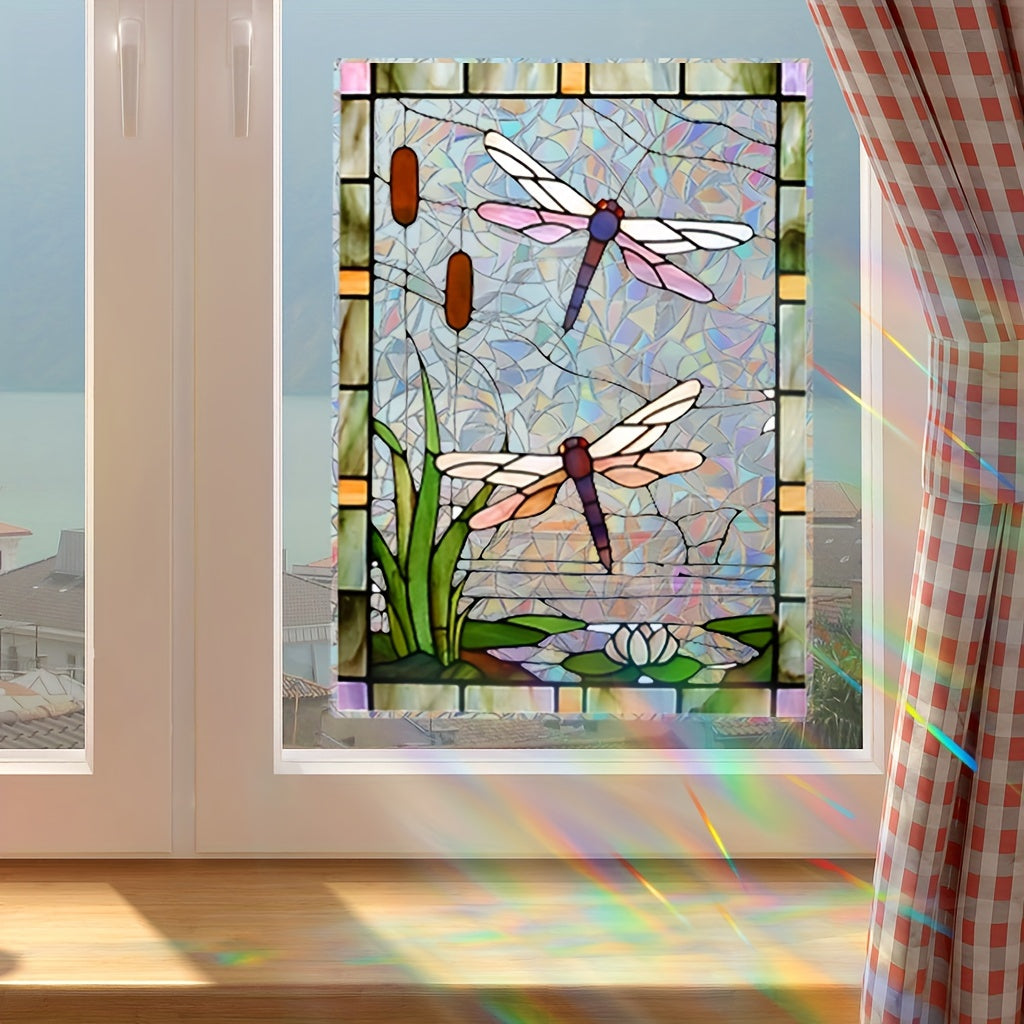 Sun Catcher Window Decal Reusable PVC Glass Cling for Living Room Bedroom