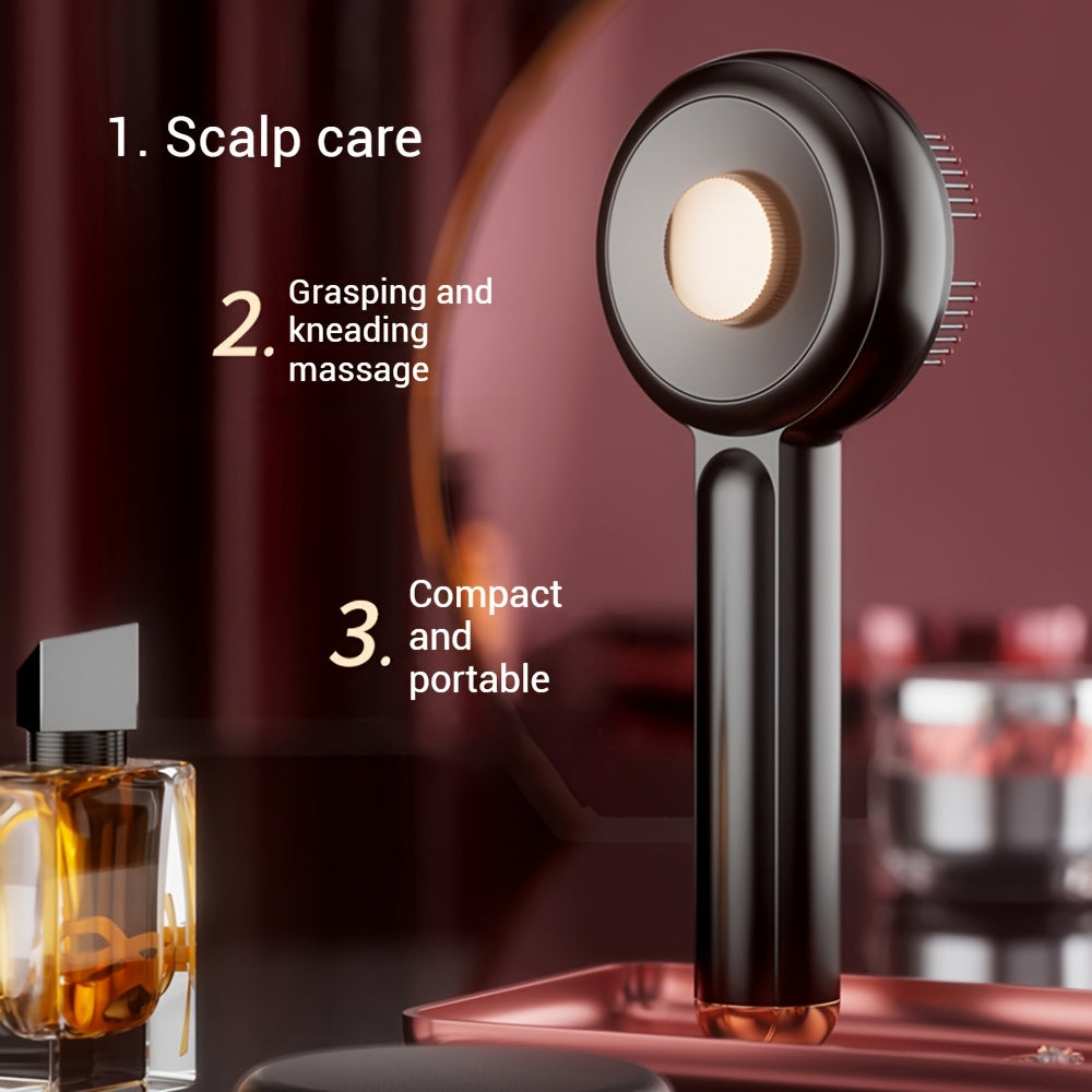 USB orqali zaryadlanadigan elektr bosh massajchisi, portativ dizayni va spa sifatida soch parvarishi uchun bir nechta funksiyalari bilan. 1500mAh litiy batareyasini o'z ichiga oladi va qora rangda qizil aksentlar bilan.