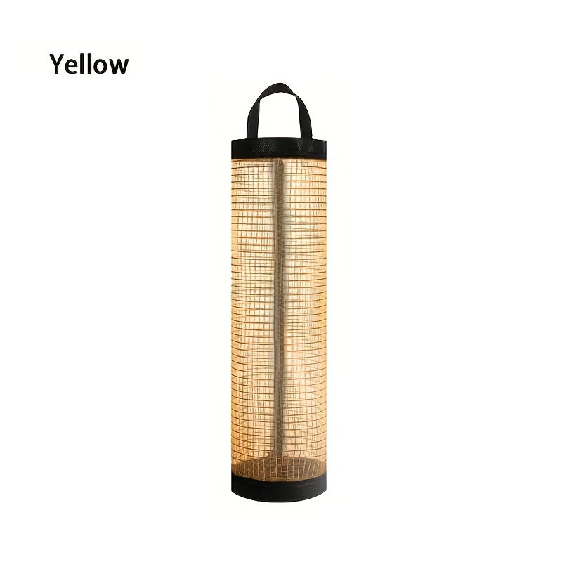 PVC osma to'rli saqlash sumkasi oshxona uchun - devorga o'rnatiladigan, chiqindi sumkalari va turli xil narsalar uchun buklanadigan tashkilotchisi (1 dona)