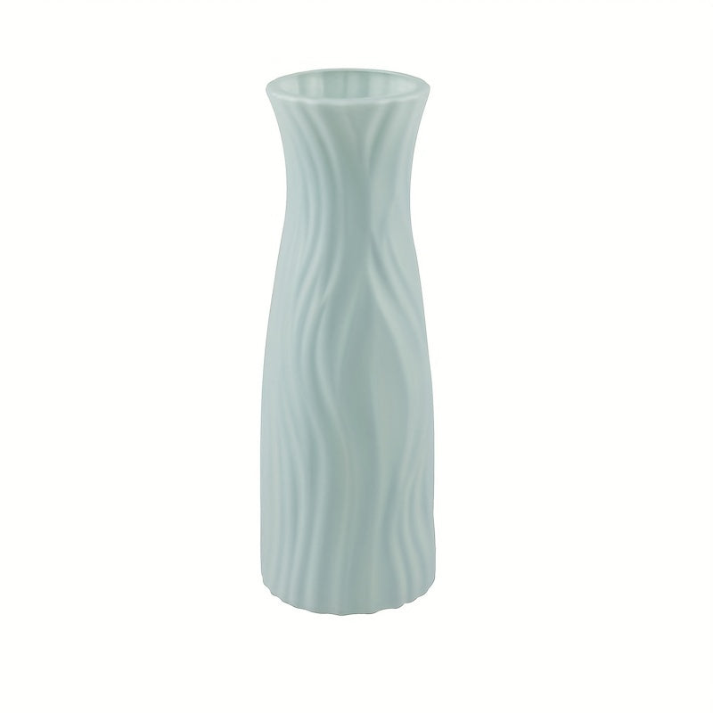 Ceramic Look Plastic Vase for Home and Office Decor