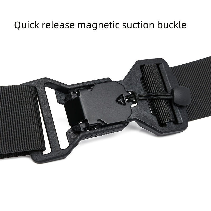 Men's Water-Resistant Oxford Chest Bag with Magnetic Closure and Ruched Detail for Daily Commutes