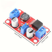 2 Pack Adjustable DC-DC Boost Converter Modules 3V-35V to 5V-40V Metal Alloy