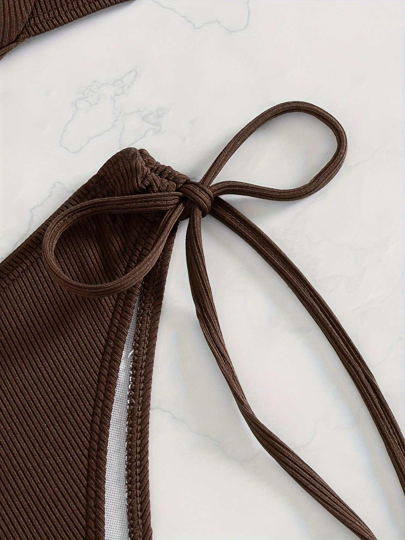 Women's Solid Color Bikini Set with Underwire Support Adjustable Straps High Stretch Swimsuit