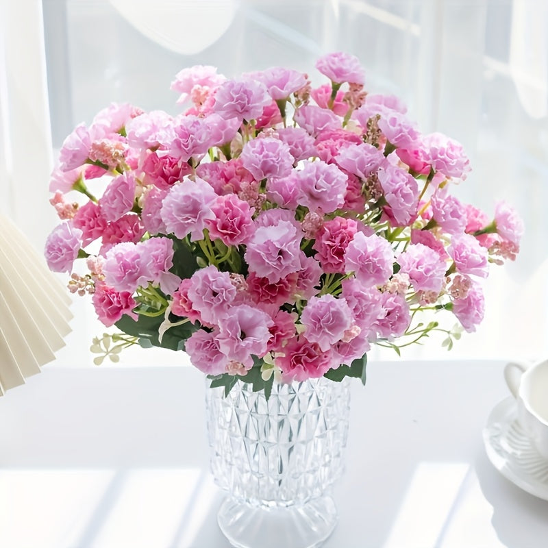 UV Resistant Outdoor Artificial Carnations for Home Decor and Events