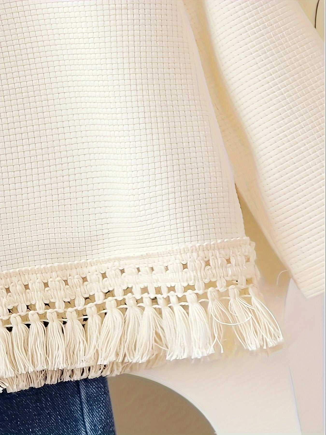 Girls' Fall Winter Tassel Top and Pants Set Long Sleeve Polyester Blend Casual 0-3 Years