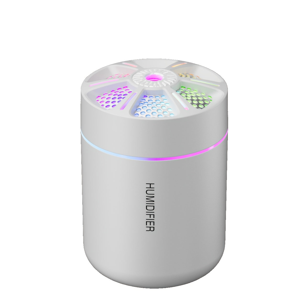 USB Aromatherapy Diffuser Humidifier With Colorful Lights, 6.09oz Capsule