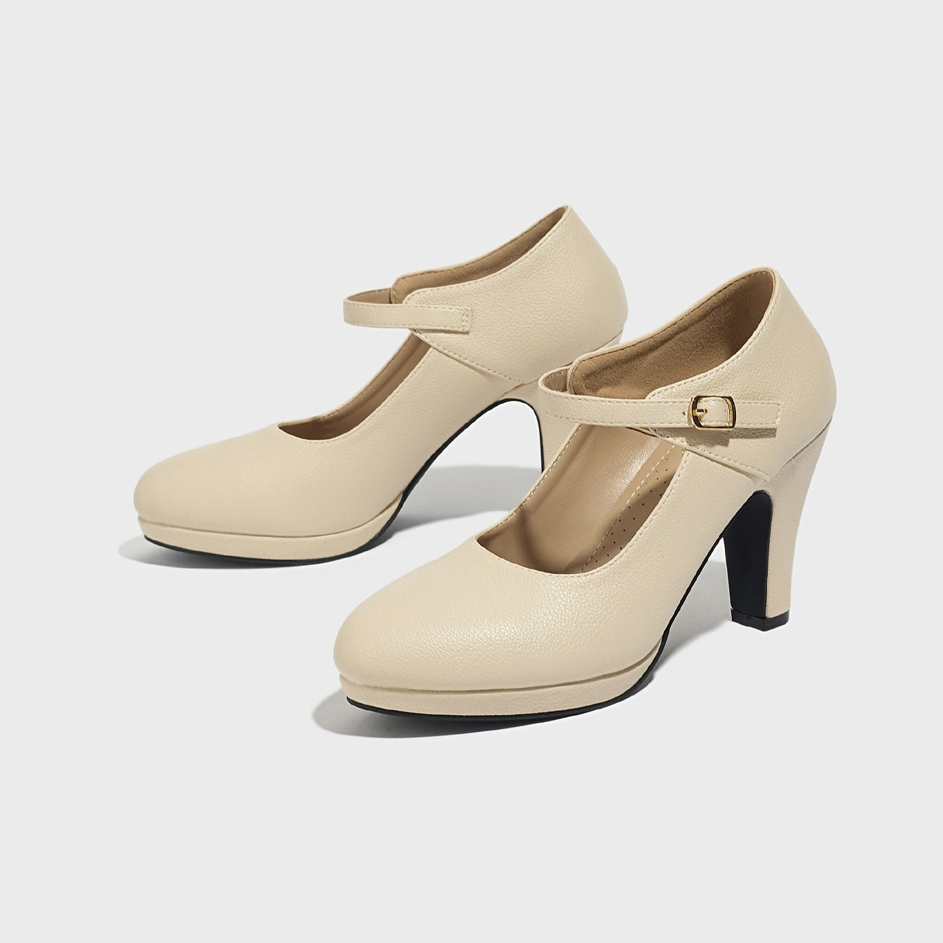 Women High Heel Platform Shoes Elegant Party Dress Heel Black Size 7