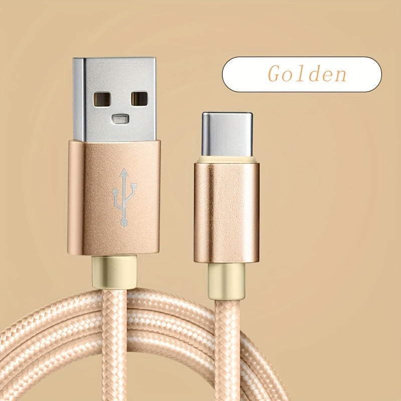 Nylon USB C Charging Cable Fast Charging Data Sync for Smartphones
