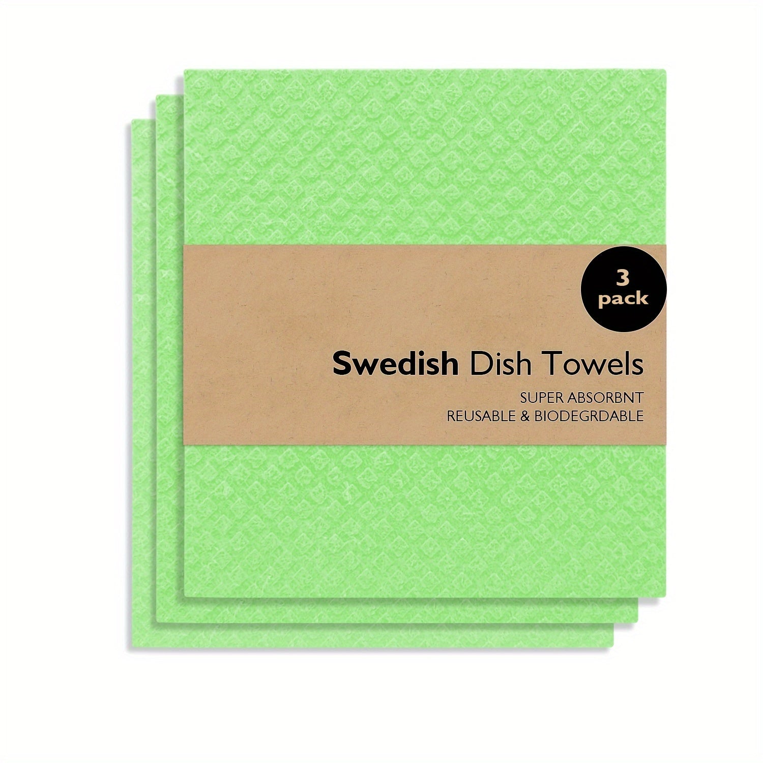 Swedish Dishcloths Kitchen Set Reusable Cellulose Sponge Cloths for Dishes