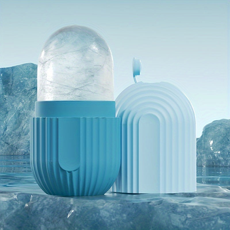 Лицевой и глазной ролик-леденец из силикона для освежения кожи, многоразовый, без батареи