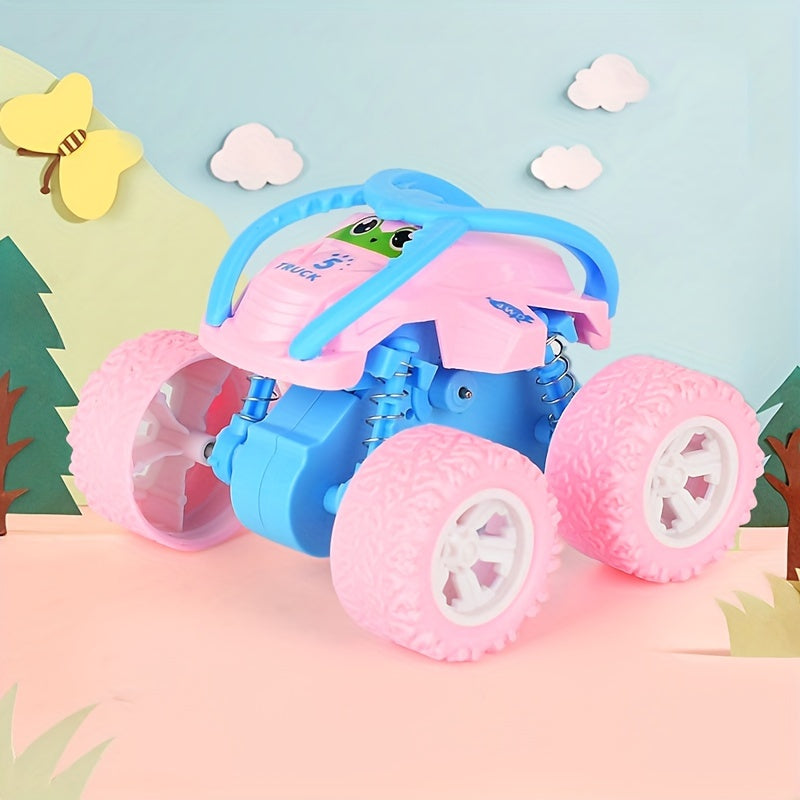 Coche de juguete resistente para todoterreno para niños de 3+ con neumáticos de goma y diseño colorido