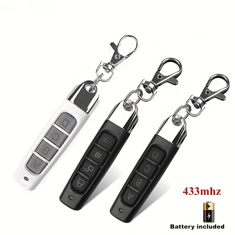 2pcs 433.92MHz Universal Garage Door Remote Control 4-Channel Wireless Key Fob