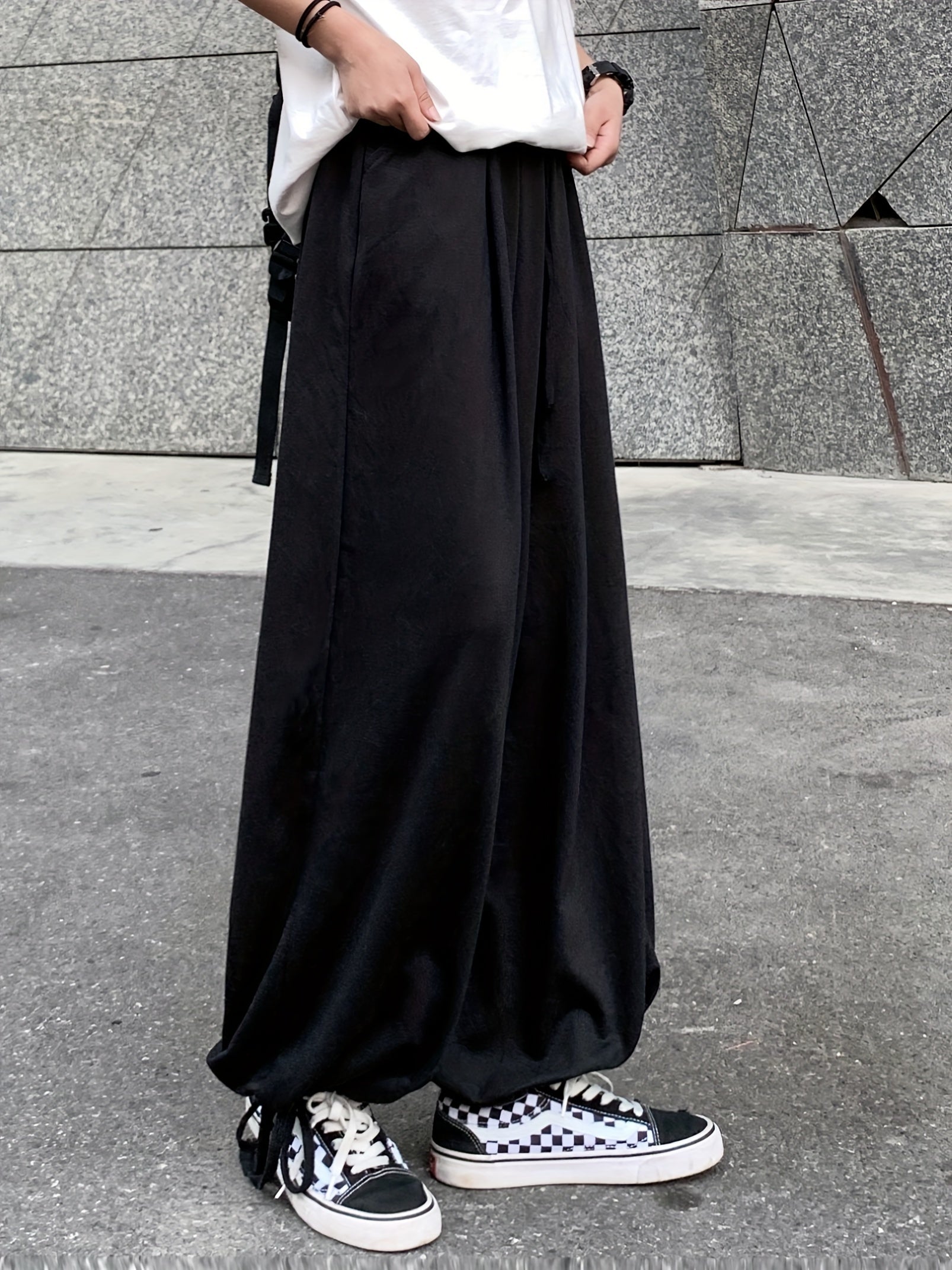 Yoz va kuz uchun mustahkam ipli keng shimlar, ayollar kiyimlari