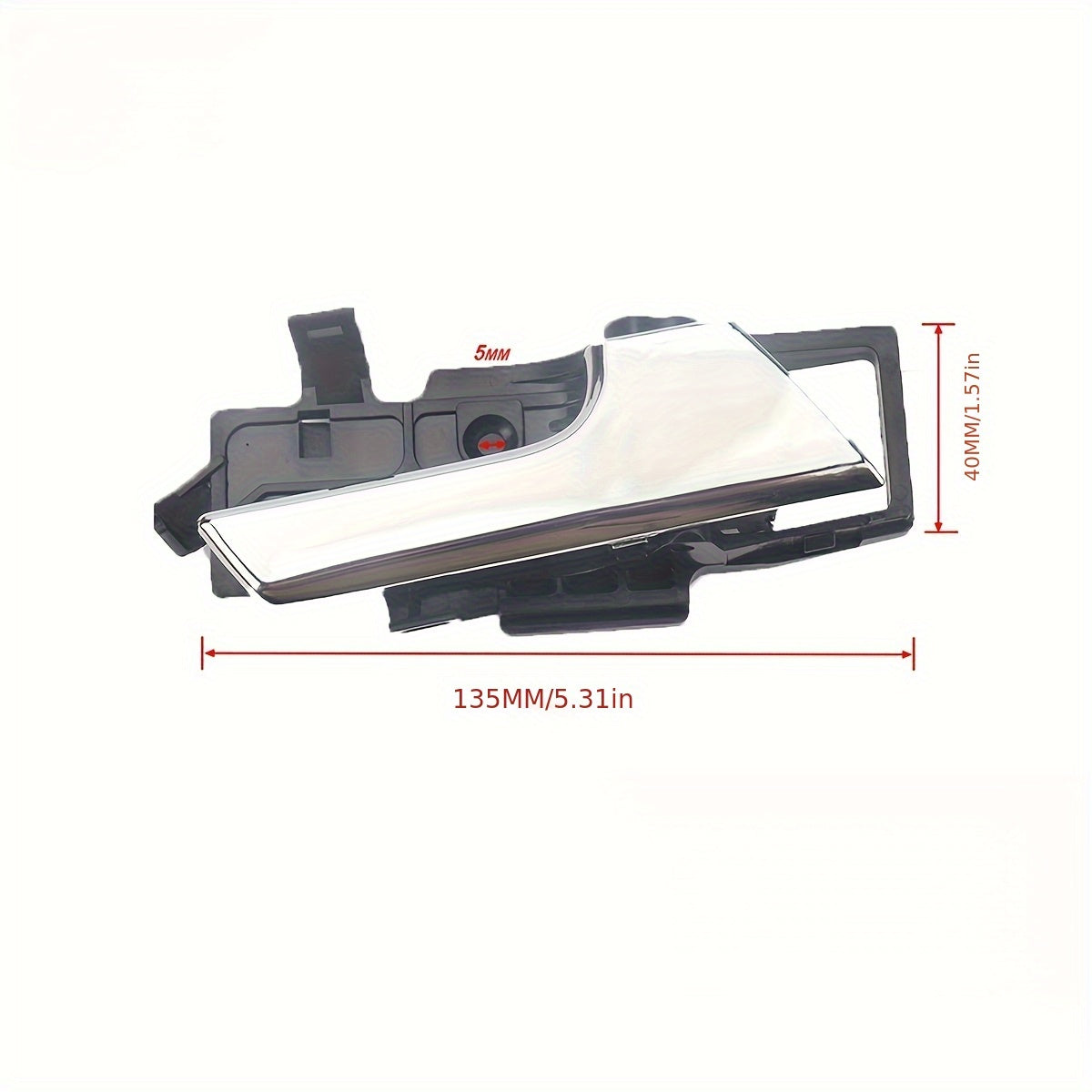Front Door Handle Black ABS Chrome Finish for Sedan Vehicle Replacement