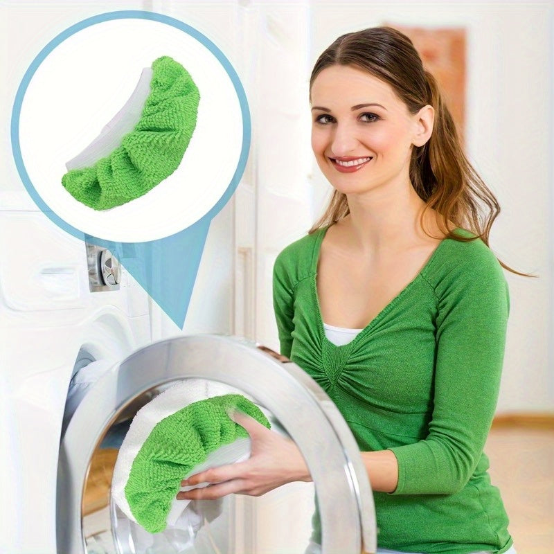 6pcs Reusable Ultra-Fine Fiber Steam Pads for Handheld Steam Cleaners Green Gray