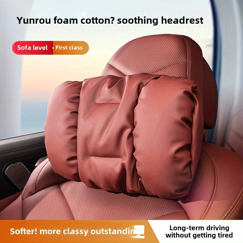 Car Headrest and Lumbar Pillow Ergonomic Foam Cushion for SUV Truck Back Support
