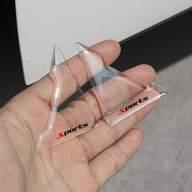 Set of 2 Car Door Corner Protectors Transparent Silicone Scratch Guards