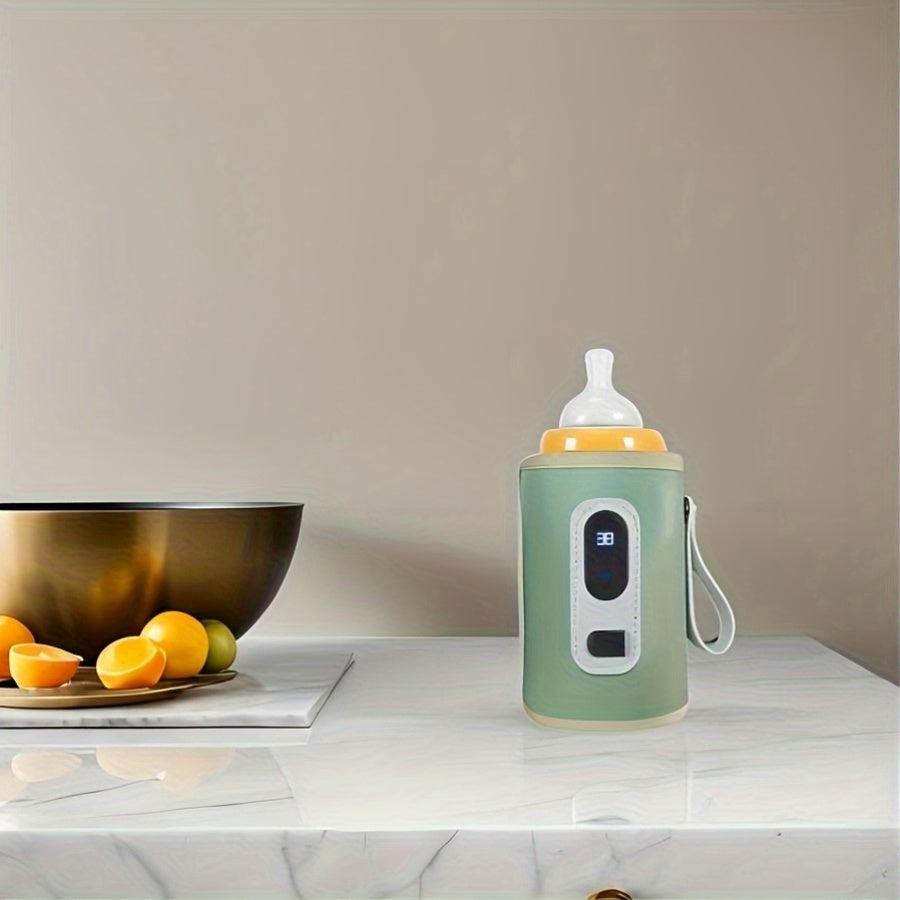 USB Smart Water Bottle with Real-Time Temperature Display Travel-Friendly Hydration Tracker