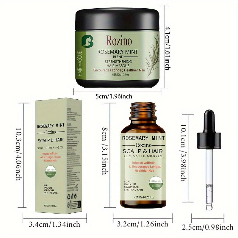 Rosemary soch parvarishi to'plami, muhim yog' va soch niqobi bilan kuz va qish uchun. Silliq, namlangan sochlar uchun namlik va oziqlantirishni ta'minlaydi. To'g'ri, jingalak yoki permali sochlar uchun mukammal. Ajoyib