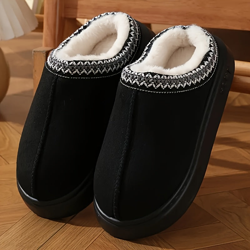 Women's Plush Winter Slippers Non-Slip Casual Cozy Warmth