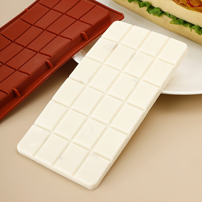 Silicone Chocolate Bar Mold Non-Toxic Flexible Kitchen Tool for Holiday Baking