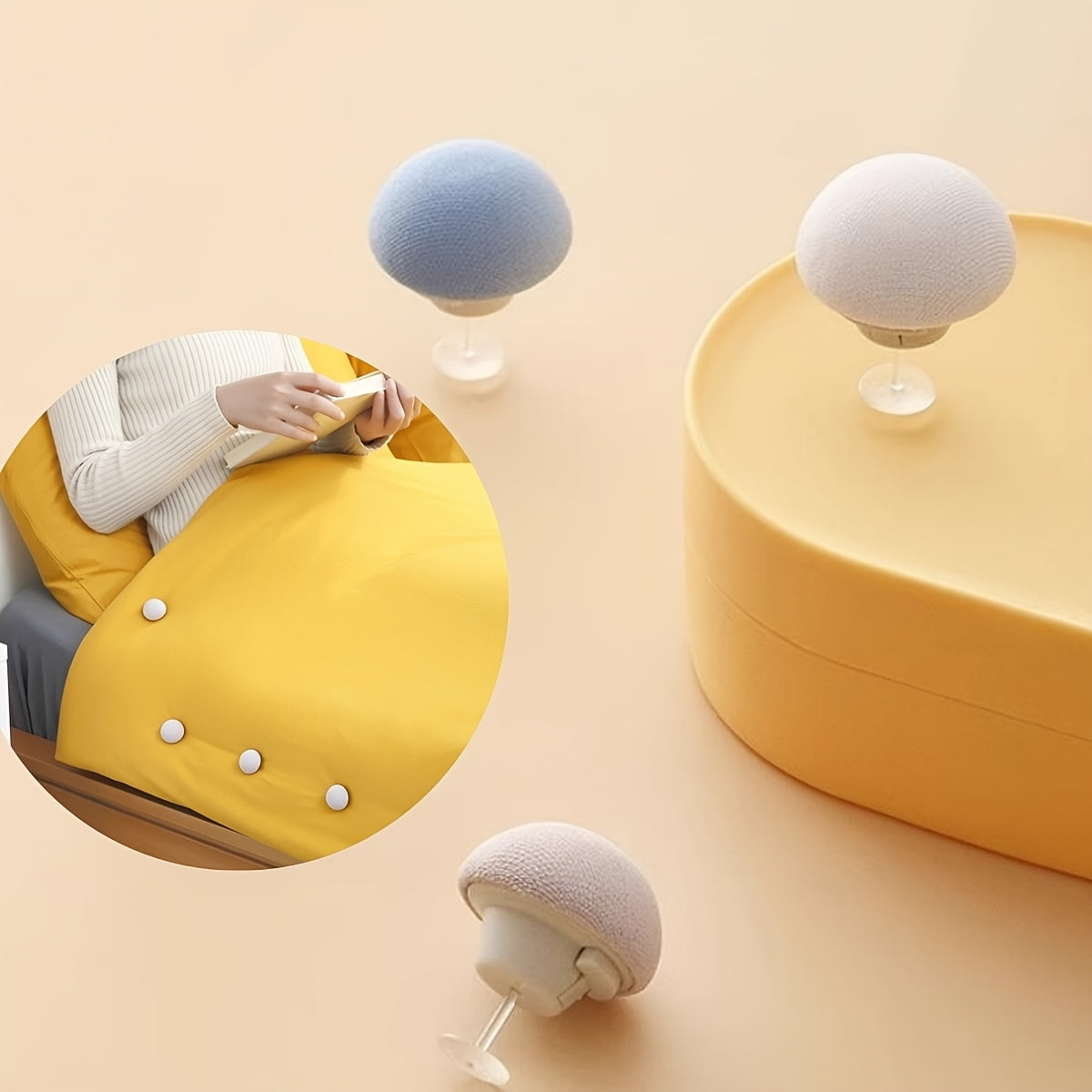 8 ta pushti naylon qopqoq ushlagichlar to'plami - yostiq qoplari, pardalar va uy xavfsizligi uchun qulay va sozlanadigan to'shak varaq ushlagichlari.