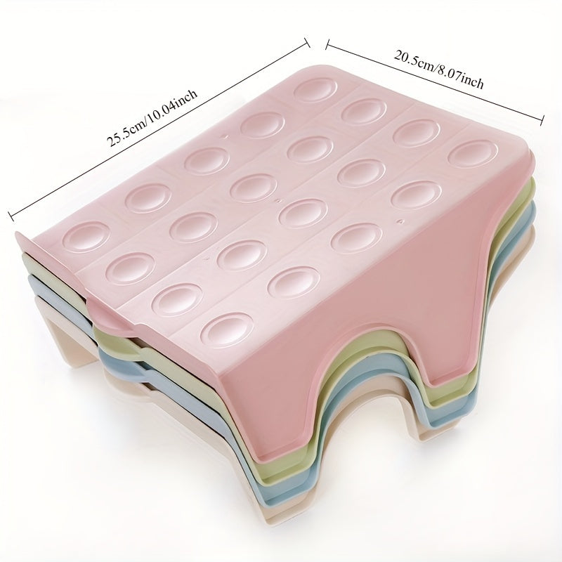 Organizador de armario para zapatos de doble capa de plástico, duradero y que ahorra espacio