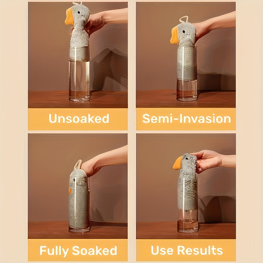 Cartoon Duck Kitchen Towel Absorbent Cotton Polyester Quick-Drying Bathroom Bedroom