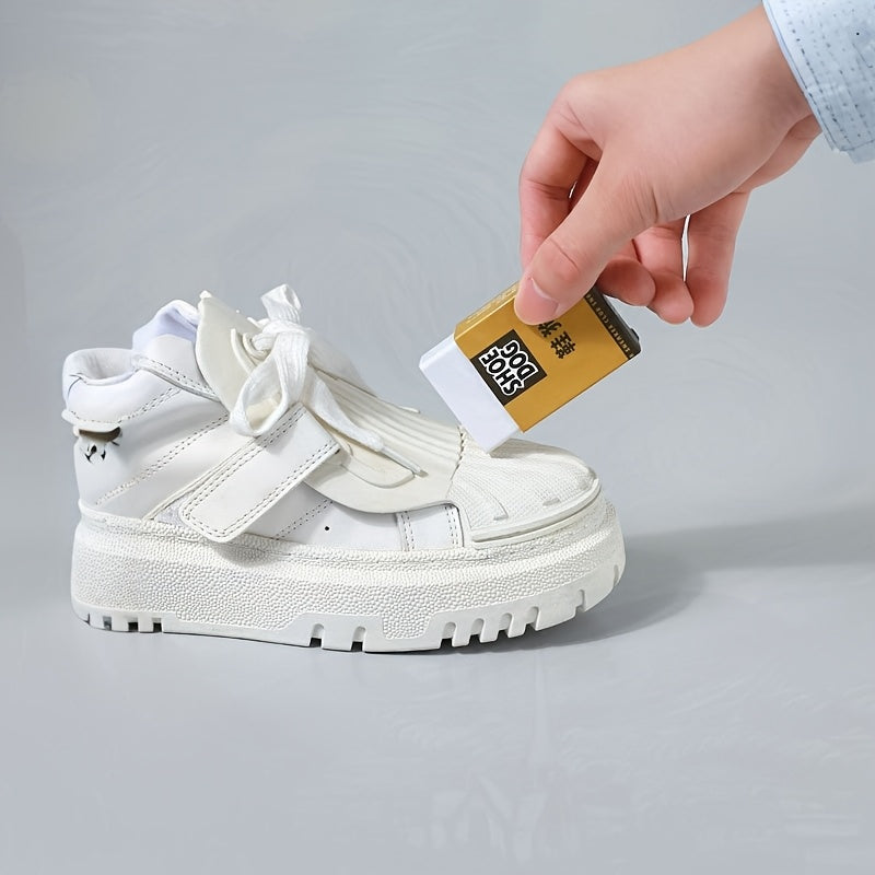 2Pcs Suede Leather Shoe Cleaner Rubber Eraser Non-Electric Stain Remover for Sneakers Clothing Glass Walls Floors Furniture