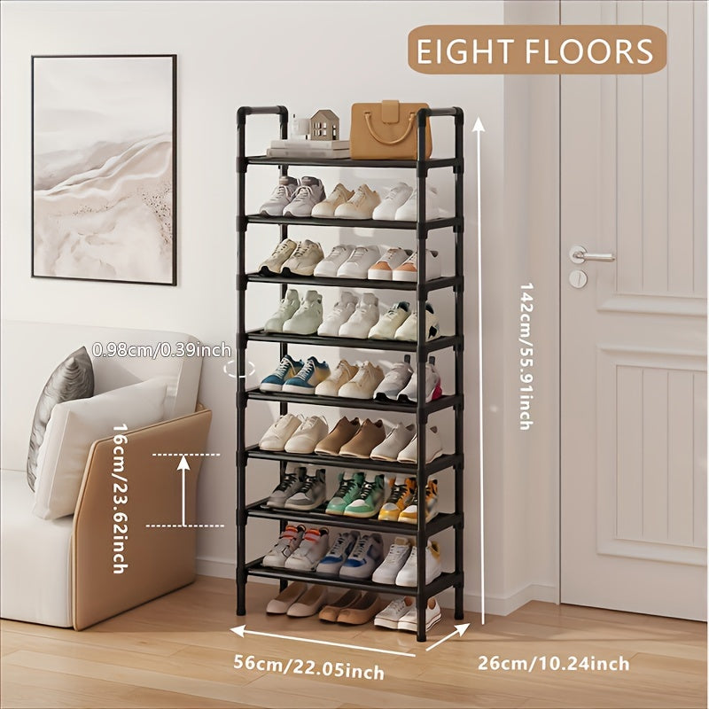 Qora poyabzal javoni, ko‘p qavatli saqlash tashkilotchisi, kirish eshigi, koridor, mehmonxona, yotoqxona uchun