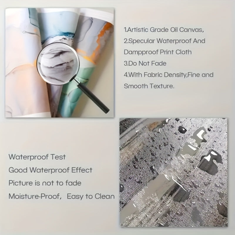 Frameless Canvas Wall Art Animal Monkey Smoking Portrait for Home Decor