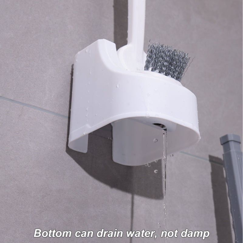 Toilet Brush Set with Adjustable Handle Wall Mount Bathroom RV Cleaning