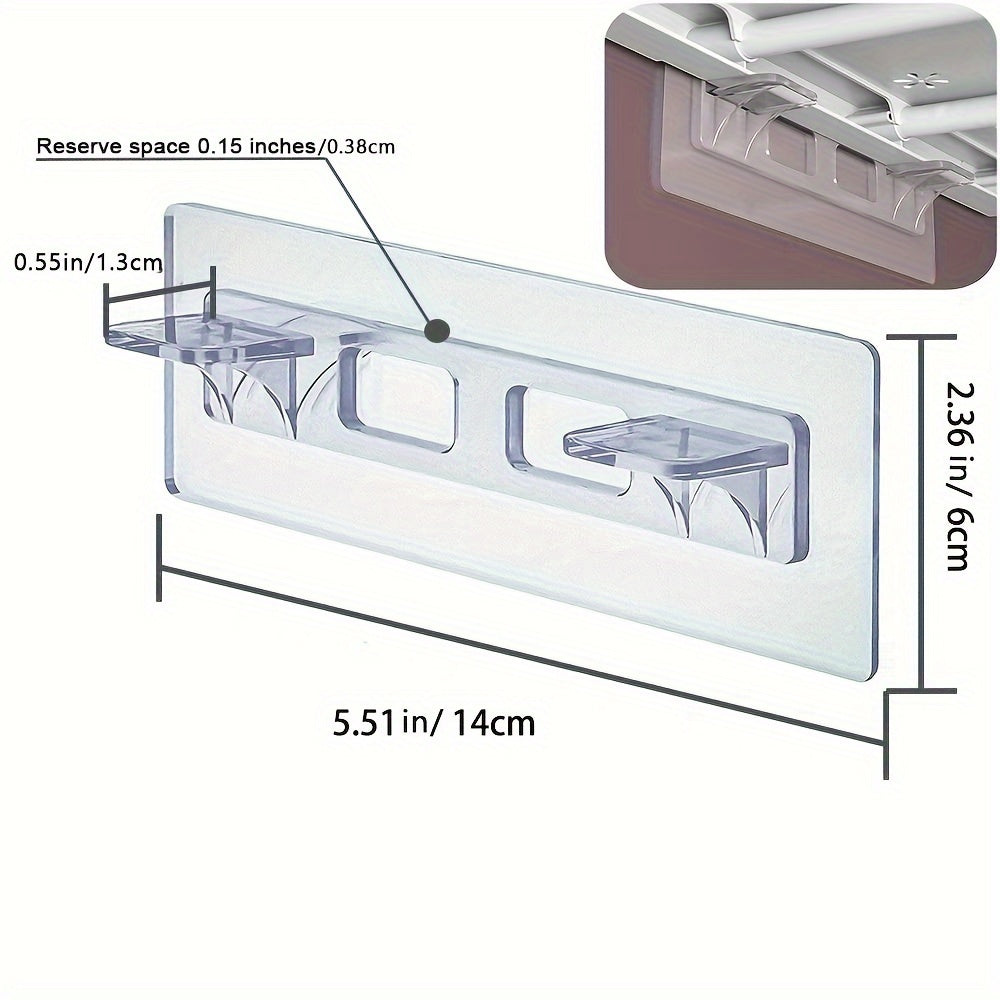10 Contemporary Plastic Wall Mount Utility Hooks Self-Adhesive for Closets and Showcases