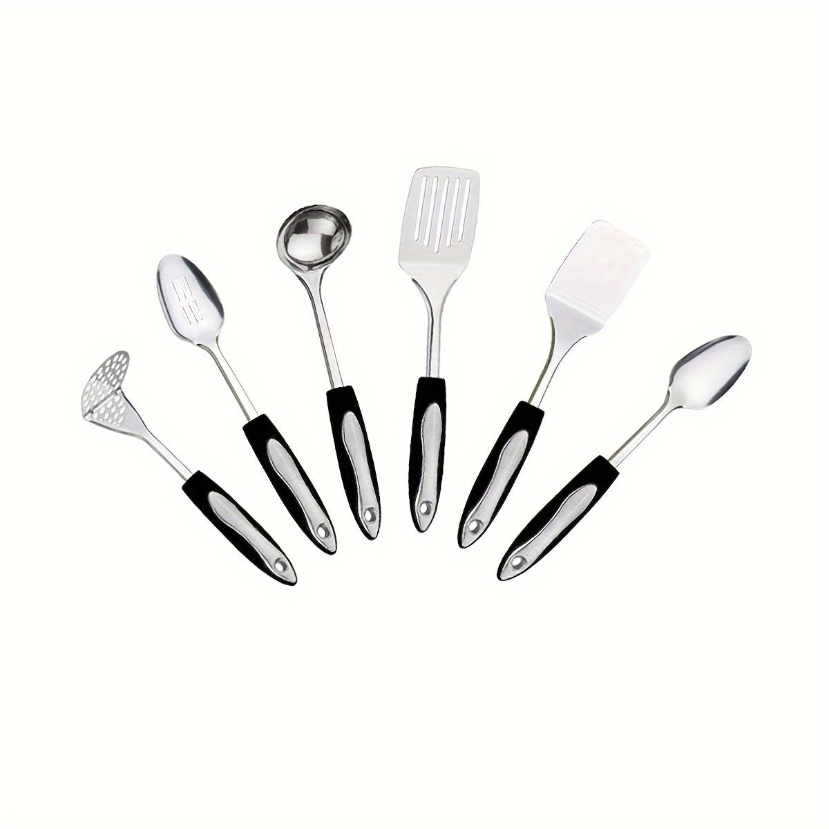 Juego de 25 utensilios de cocina de acero inoxidable, espátulas, herramientas de cocina, gadgets para el hogar