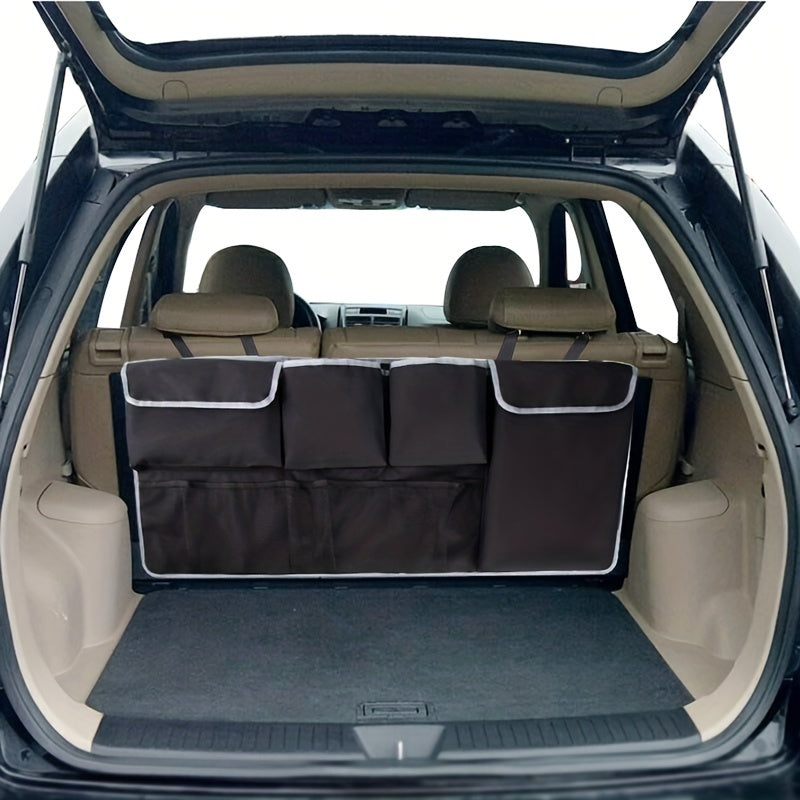 Universal Car Organizer Trunk Storage Bags Seat Back Mesh Pocket Oxford