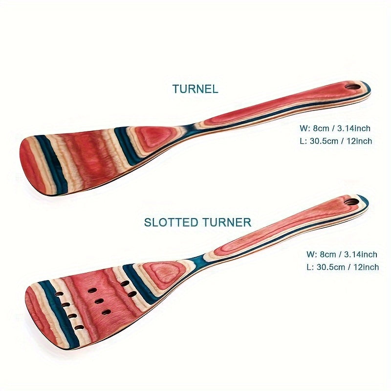 Wooden Kitchen Utensil Set 7-Piece Heat-Resistant Non-Stick Cooking Tools